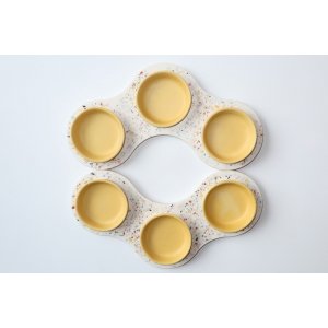 Graciela Noemi Handcrafted Terrazo Design Passover Seder Plate - Yellow