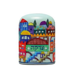 Yair Emanuel Charity Tzedakah Box, Arch Shape � Colorful Jerusalem Images