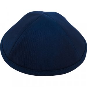 Classic Dark Blue Fabric Kippah