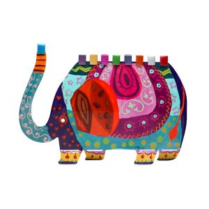 Yair Emanuel Fun Chanukah Menorah, Elephant