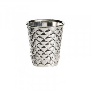 Set of Two Small Diamond Decorated Kiddush Cups for Children - Revi'is 100 ml