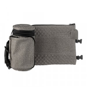 Faux Leather Thermal Tefillin Protective Case "Tik-Taf" with Tallit bag - Gray