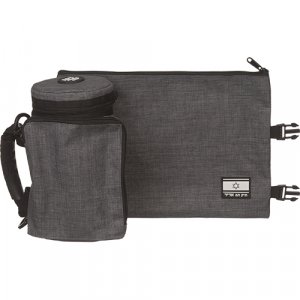 Insulated Weatherproof Tefillin Case "Tik-Taf" with Tallit bag - Dark Gray