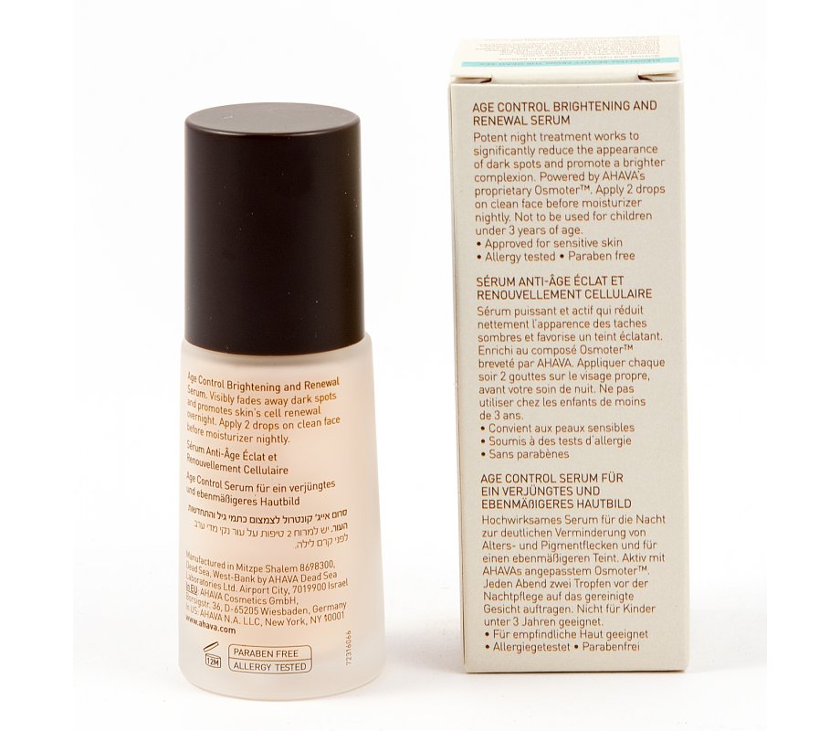 AHAVA Age Control Brightening and Renewal Serum