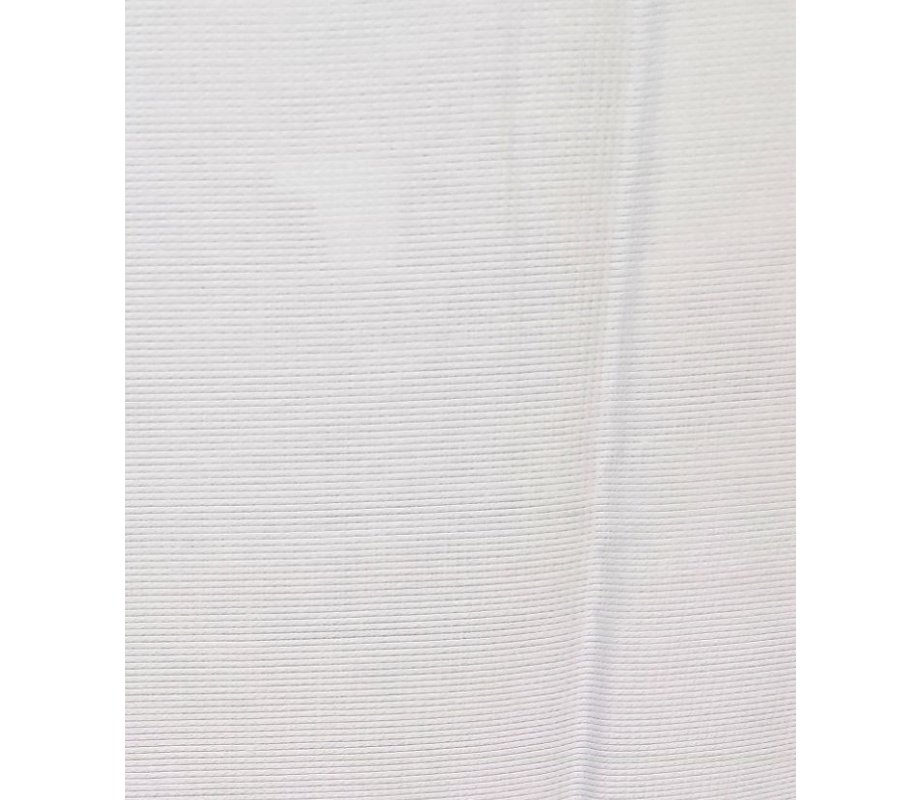 Acrylic Non-Slip Tallit, Textured Checkerboard Weave – White and Silver Stripes