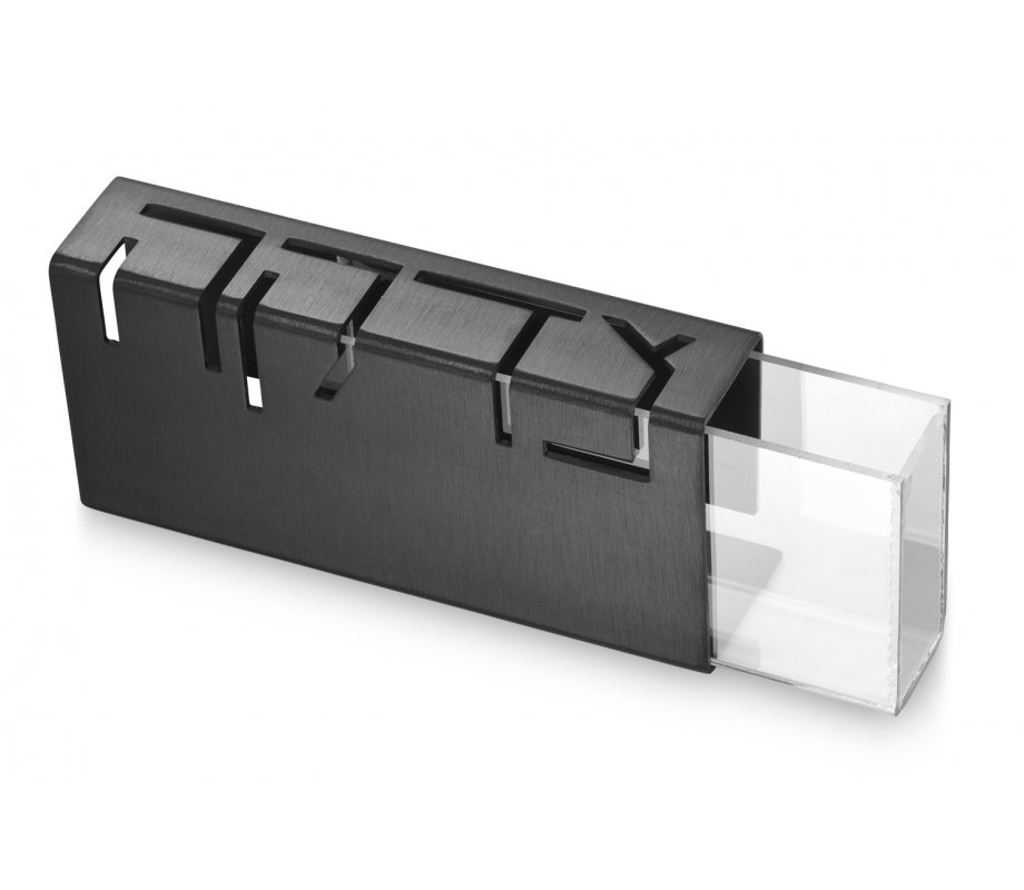 Adi Sidler Contemporary Anodized Aluminum Charity Tzedakah Box - Black