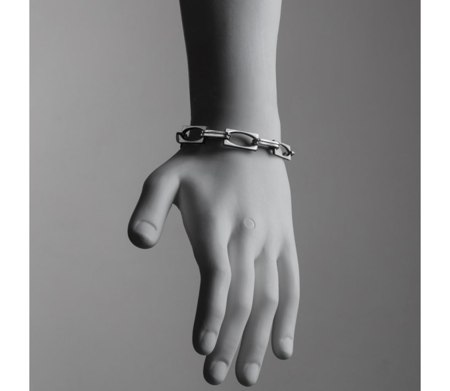 Adi Sidler, Man's Bracelet with Stainless Steel Links