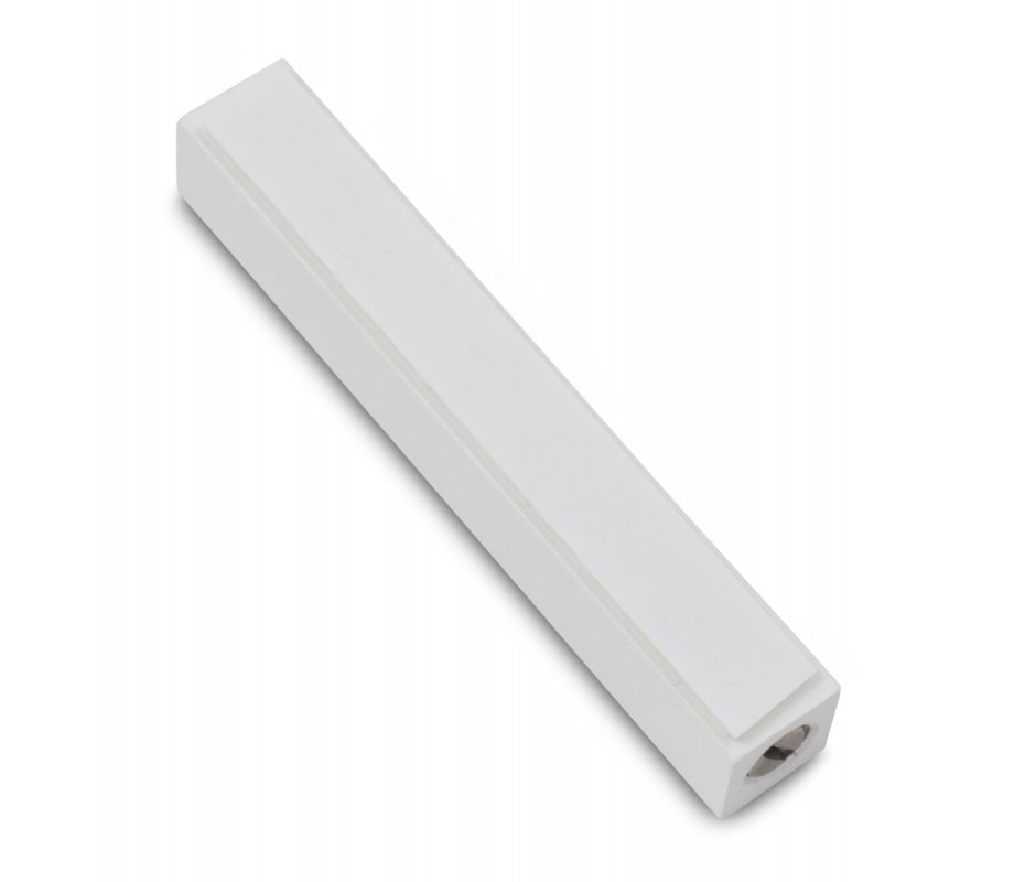 Adi Sidler Mini Mezuzah Case, Decorative Shema Words - White