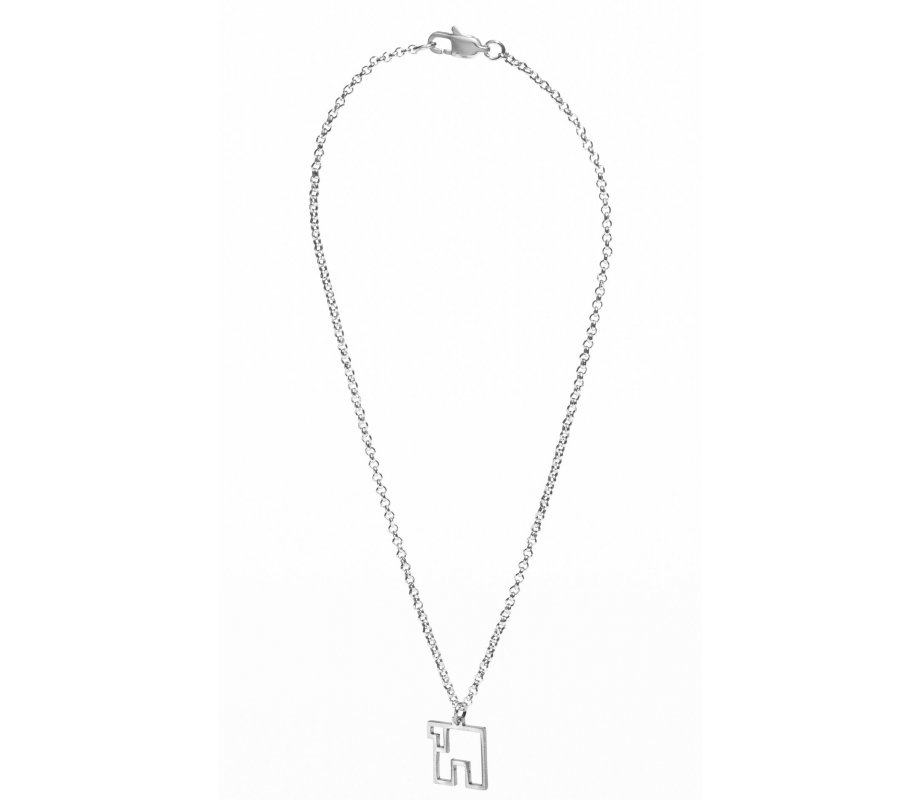Adi Sidler Stainless Steel Necklace - Contemporary Style Chai Pendant