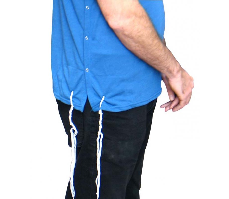 Adult Denim Blue T-Shirt with Tzitzit