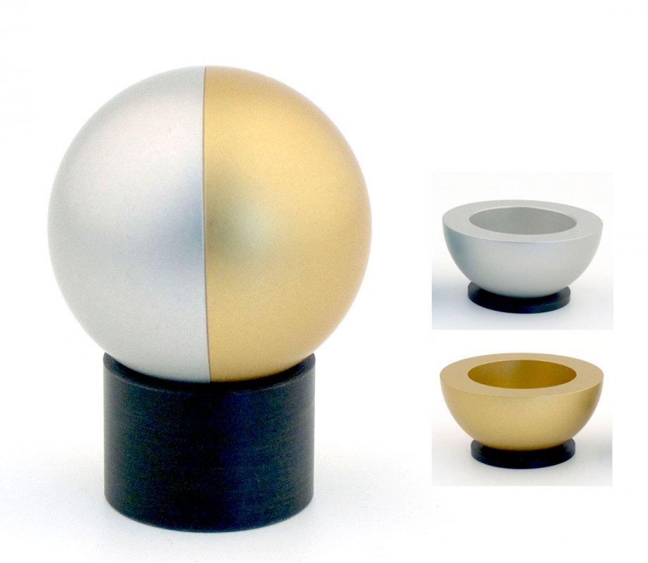 Agayof Aluminum Traveling Candlesticks Ball Series - Gold
