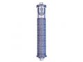 Agayof Cylinder Mezuzah Case, Shema and Curving Shin in Light Colors - 6 Inches