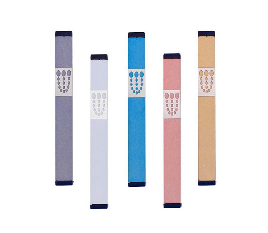 Agayof Mezuzah Case with Bubbly Dots Shin, Light Colors - 5 Inches Height