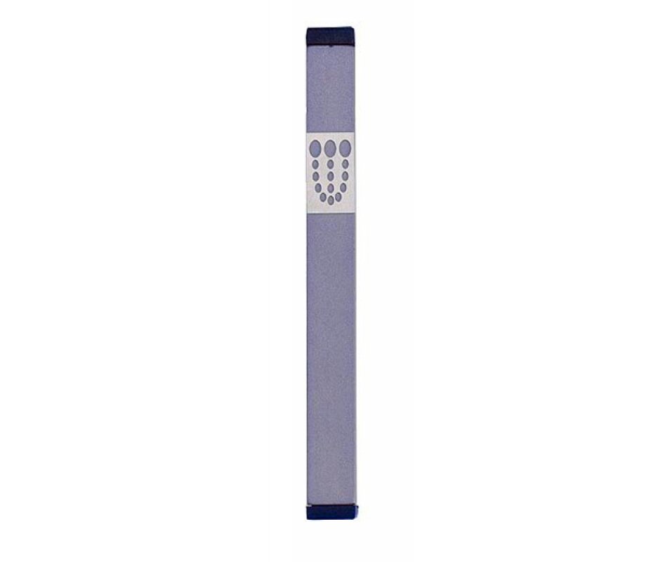 Agayof Mezuzah Case with Bubbly Dots Shin, Light Colors - 5 Inches Height