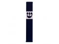 Agayof Pillar Mezuzah Case with Curving Shin in Dark Colors  4 Inches Height