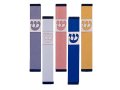 Agayof Pillar Mezuzah Case with Curving Shin, in Light Colors - 4 Inches Height