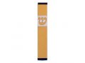 Agayof Pillar Mezuzah Case with Curving Shin, in Light Colors - 4 Inches Height