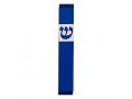 Agayof Pillar Mezuzah Case with Curving Shin, in Light Colors - 4 Inches Height