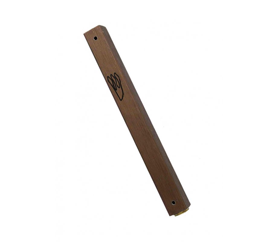 Aluminum Weather-proof Classic Mezuzah Case - Dark Brown