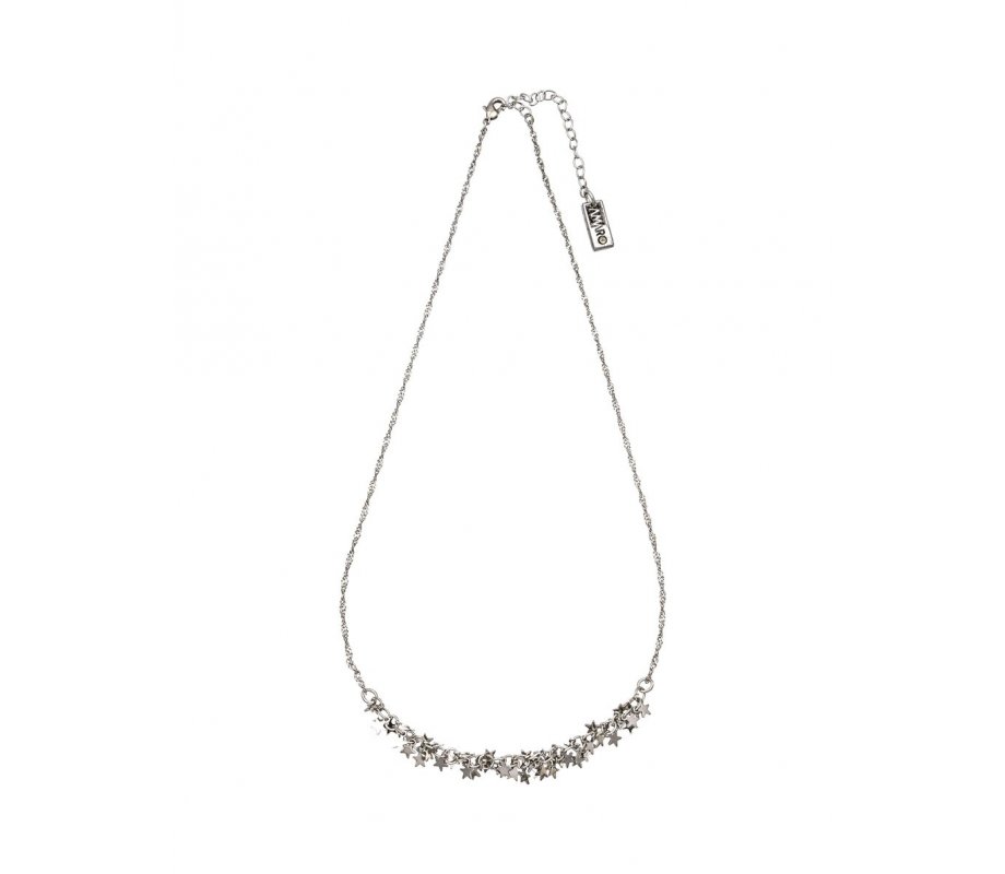 Amaro, Hand Crafted Silver Plated Necklace - Decorative Stars