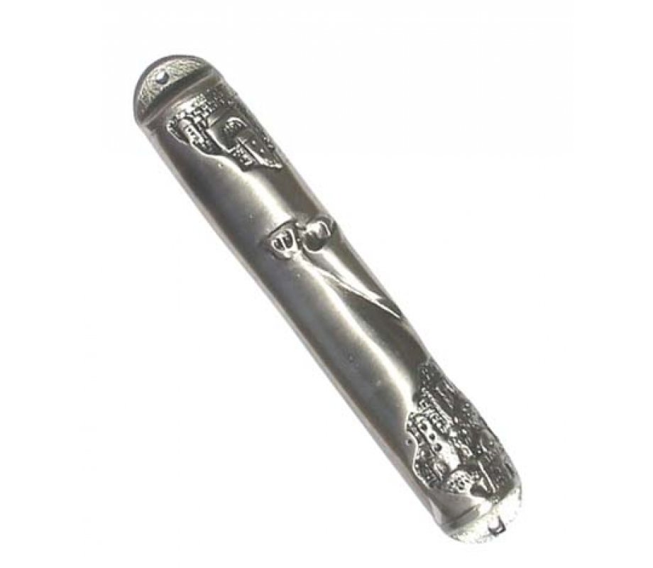 Antique Pewter Mezuzah