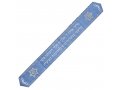 Ateret Acrylic Tallit Set, Powder Blue Stripes, Star of David and Menorah Motif