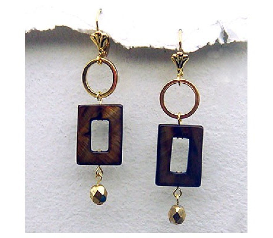 Autum Geometric Earrings by Edita