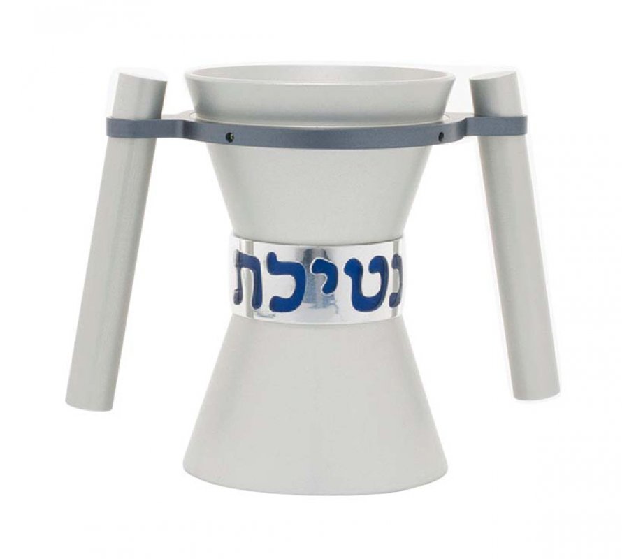 Avner Agayof Angular Anodized Aluminum Wash Cup, Natla - Silver