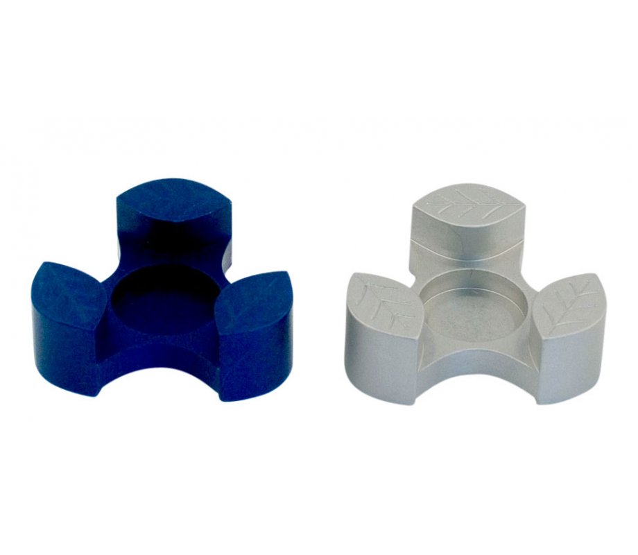 Avner Agayof Anodized Aluminum Travel Candle Holders, Leaf Collection - Blue