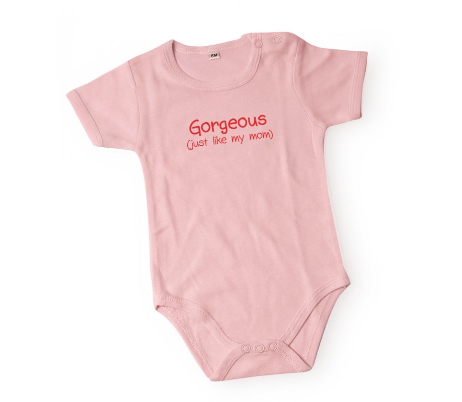 Barbara Shaw Short Sleeve Baby Onesie - Gorgeous Just Like My Mom 3-6 Months 1 in stock