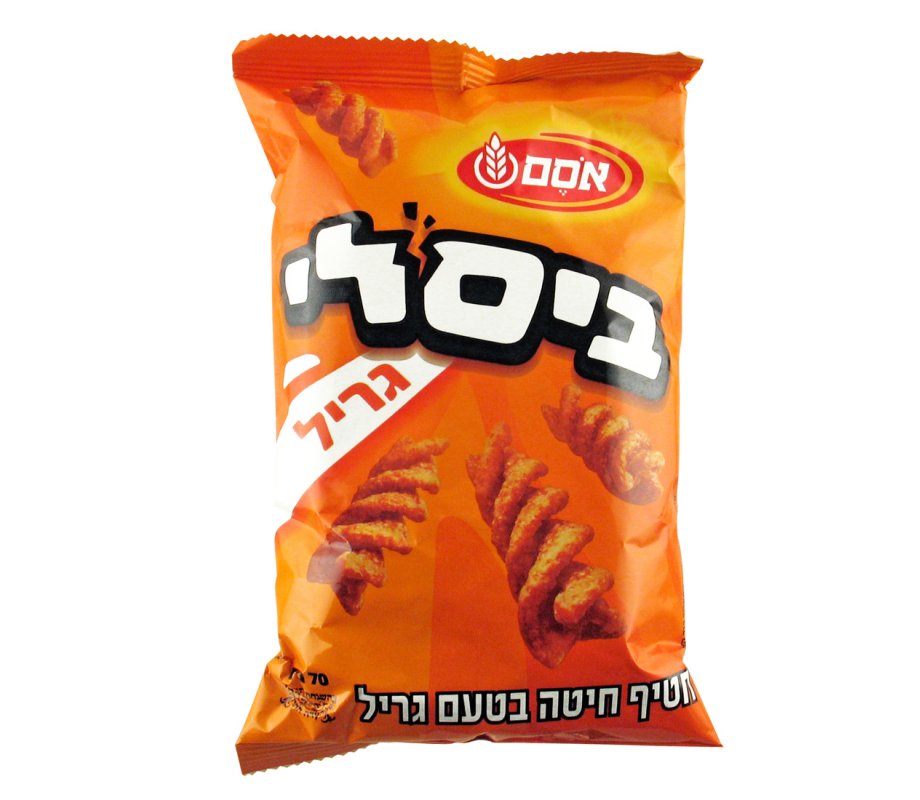 Bissli Snack with Grill Flavor by Osem - Large Size