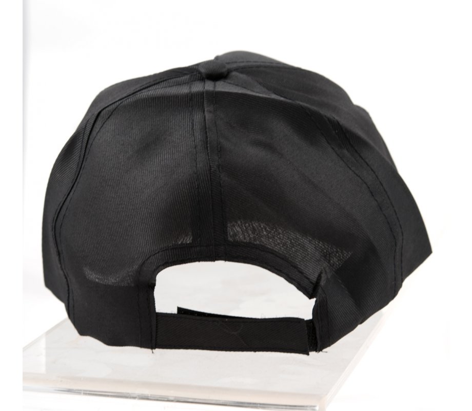 Black Baseball Cap with Israeli Flag Decoration