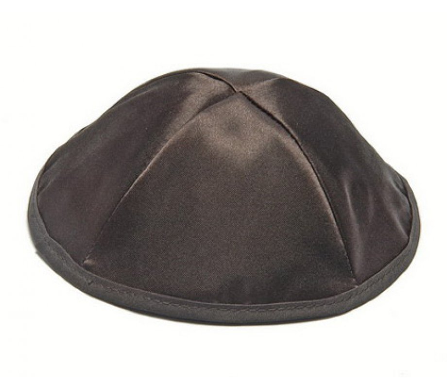 Black Satin Kippah