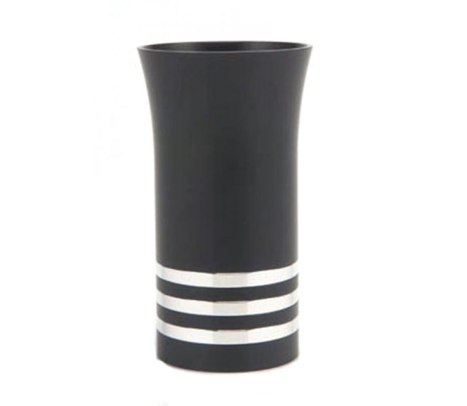 Black-Silver Agayof Kiddush Cup