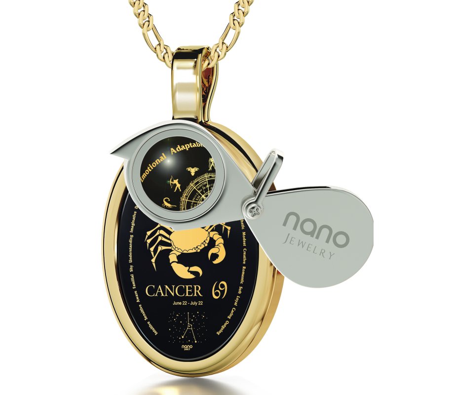 Cancer Zodiac Pendant by Nano Jewelry