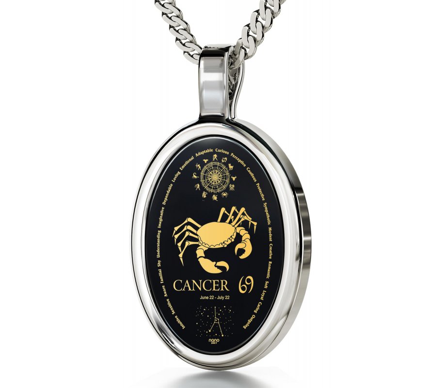 Cancer Zodiac Pendant by Nano Jewelry