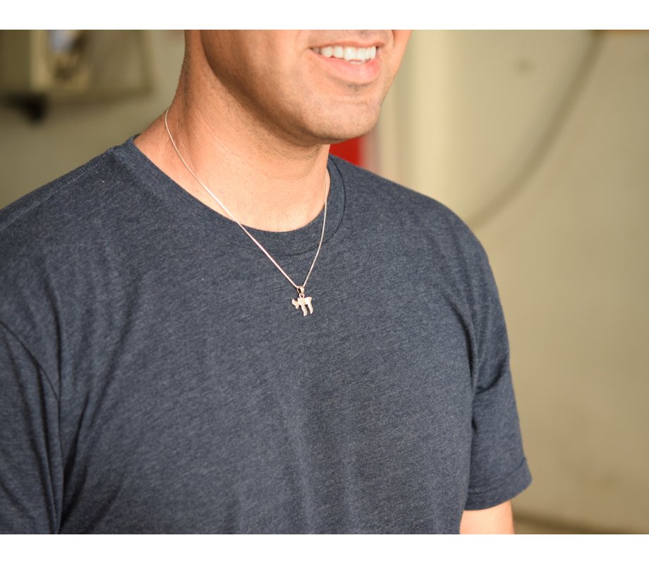 Classic Chai Pendant Necklace in Sterling Silver with Chain