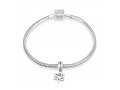 Classic Dangling Silver Star of David Charm