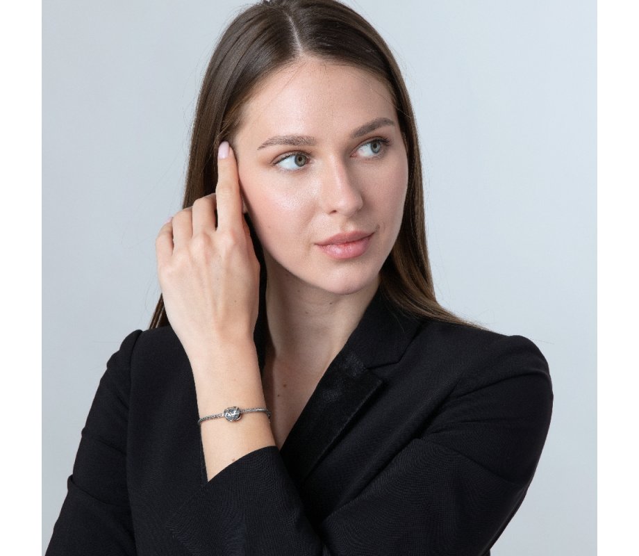 Classic Round Silver Star of David Charm