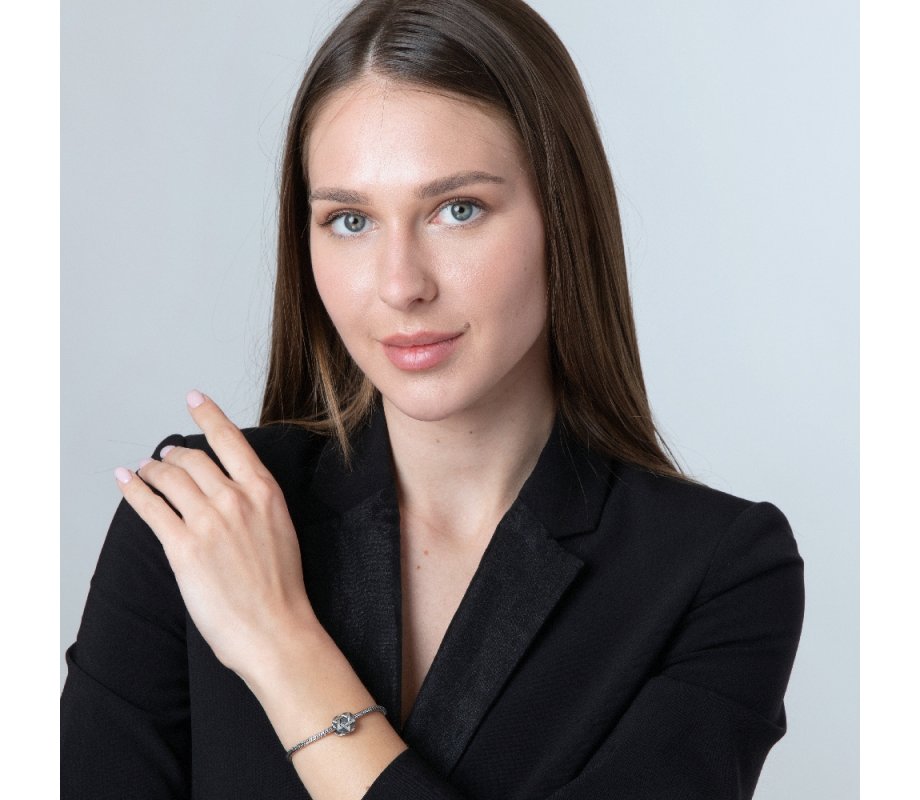 Classic Round Silver Star of David Charm