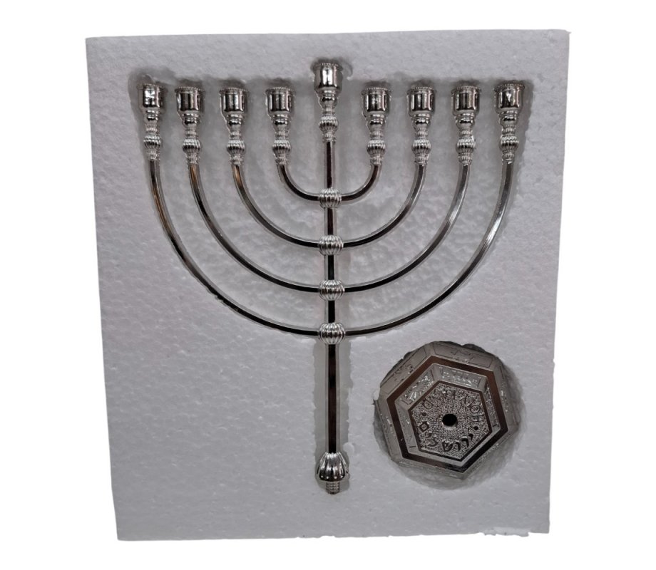 Classic Silver Color Chanukah Menorah