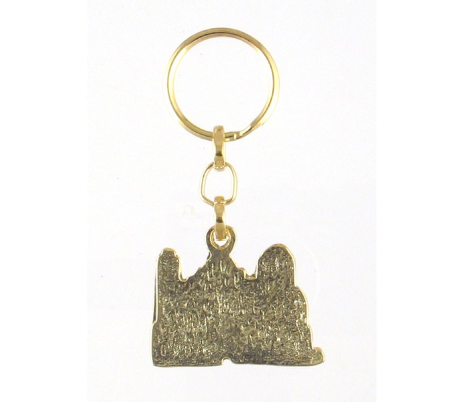 Colorful Metal Keychain - Jerusalem Image