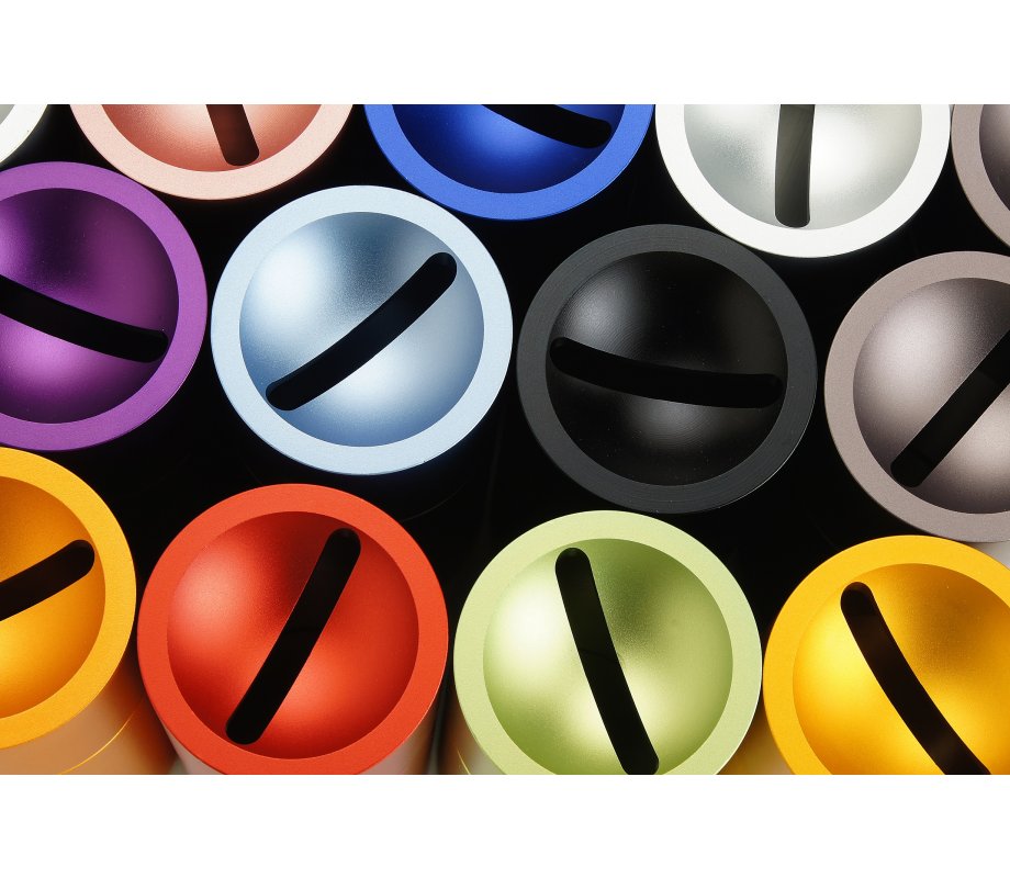 Dabbah Judaica Anodized Aluminum Tzedakah Box - Blue