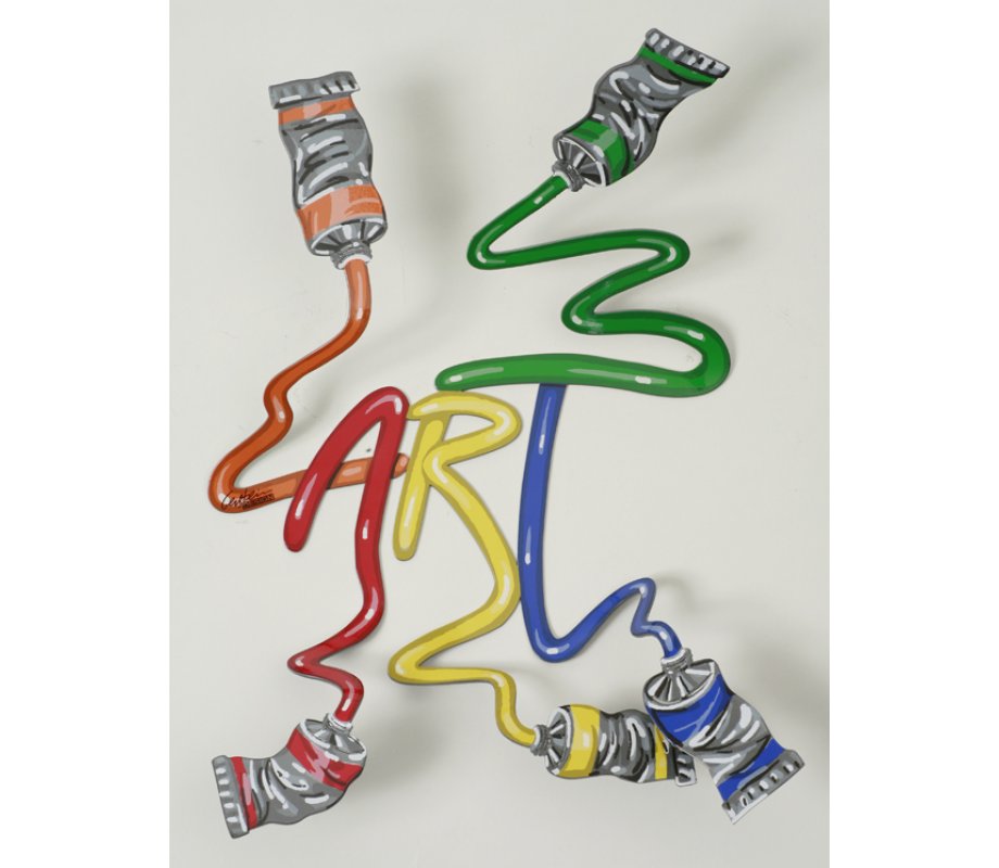David Gerstein Brushes and Paint Free Standing or Wall Decoration - Art