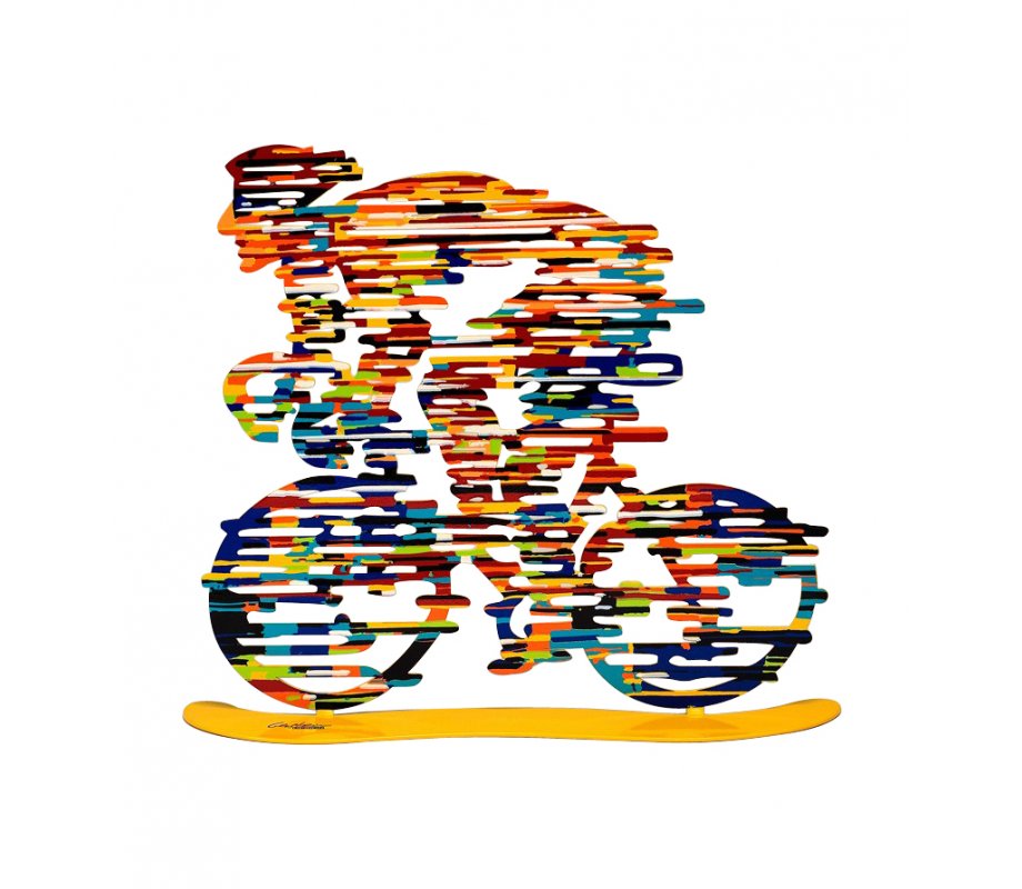 David Gerstein Free Standing Double Sided Bicycle Sculpture - Armstrong