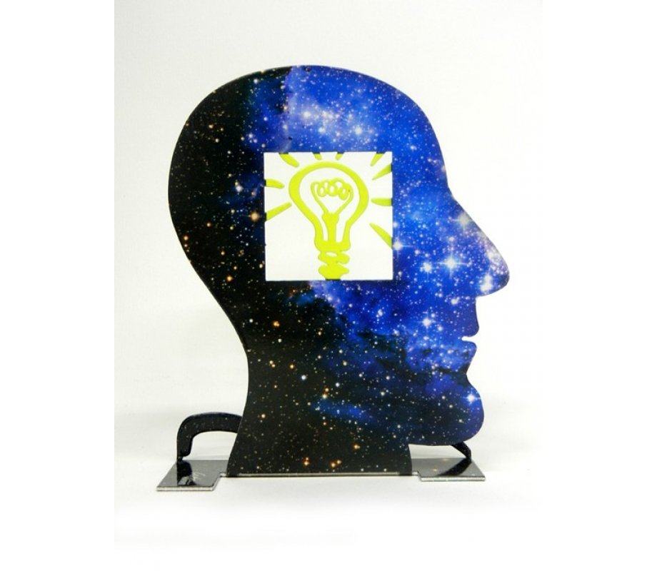 David Gerstein Free Standing Double Sided Head Sculpture - What an Idea