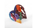 David Gerstein Free Standing Double Sided Heart Sculpture - Strokes of Love