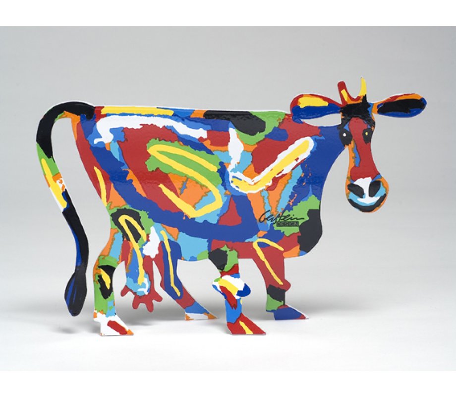 David Gerstein Free Standing Double Sided Sculpture - Margarita Cow