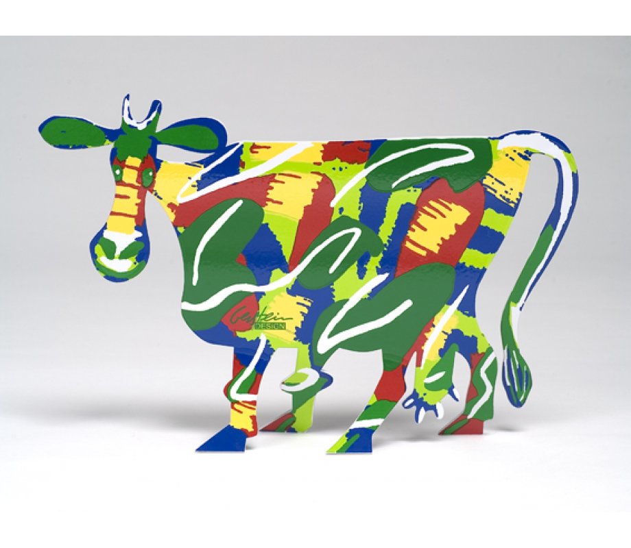 David Gerstein Free Standing Double Sided Sculpture - Margarita Cow