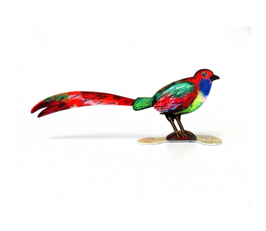 David Gerstein Free Standing Double Sided Steel Sculpture - Generous Bird